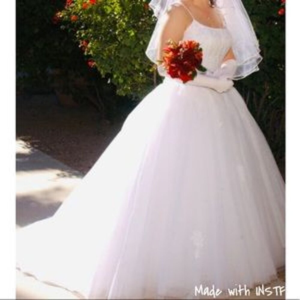 Oleg Cassini gown tulle corset wedding dress NWT